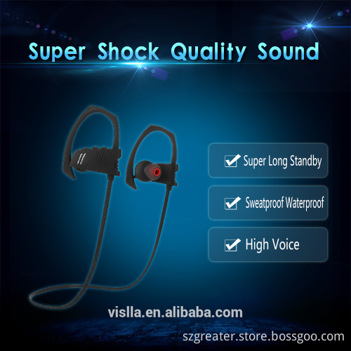 2017 High quality OEM sports bluetooth stereo earbuds/earphones/headphones/headset